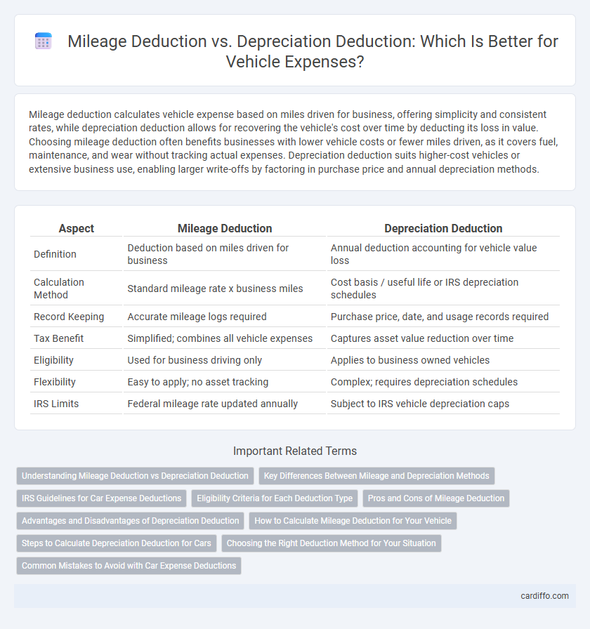 Mileage Deduction vs. Depreciation Deduction: Which Is Better for Vehicle Expenses?