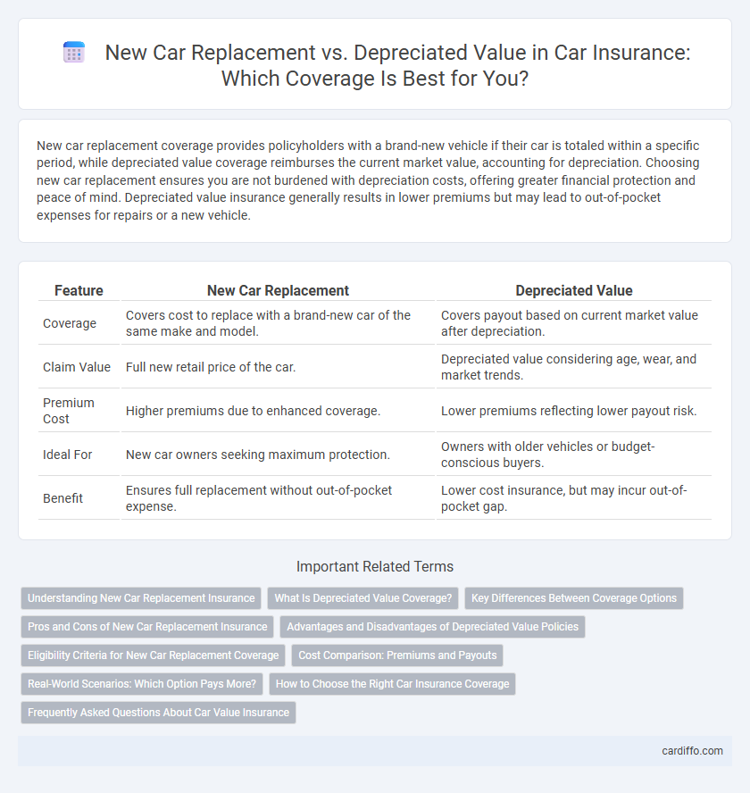 New Car Replacement vs. Depreciated Value in Car Insurance: Which Coverage Is Best for You?