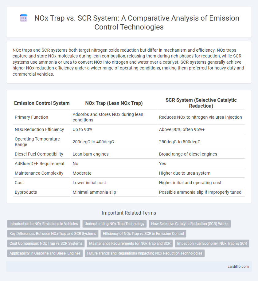 NOx Trap vs. SCR System: A Comparative Analysis of Emission Control Technologies