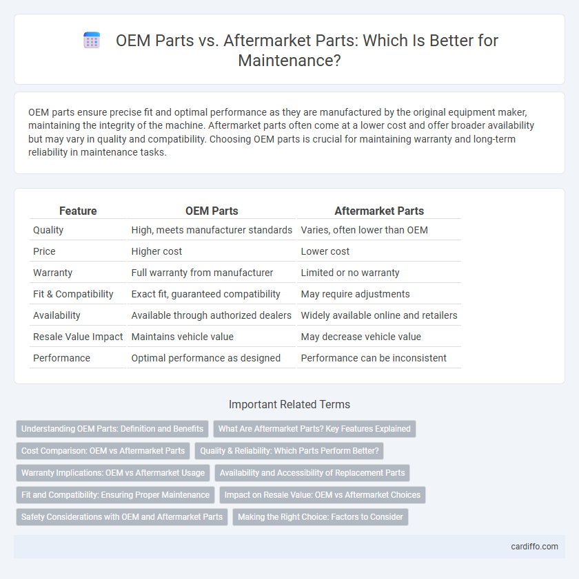OEM Parts vs. Aftermarket Parts: Which Is Better for Maintenance?