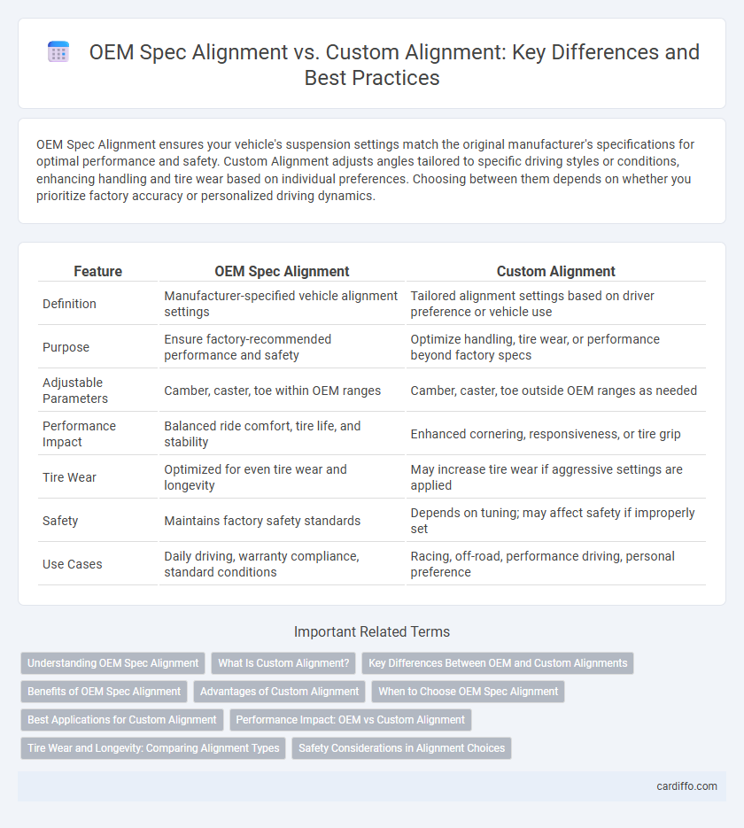 OEM Spec Alignment vs. Custom Alignment: Key Differences and Best Practices