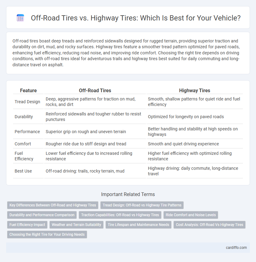 Off-Road Tires vs. Highway Tires: Which Is Best for Your Vehicle?