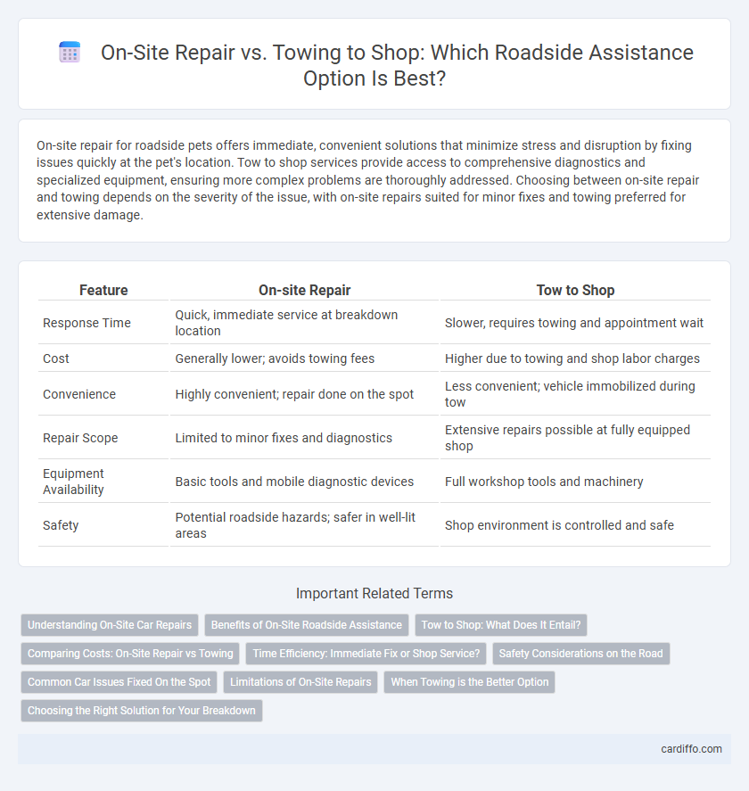 On-Site Repair vs. Towing to Shop: Which Roadside Assistance Option Is Best?