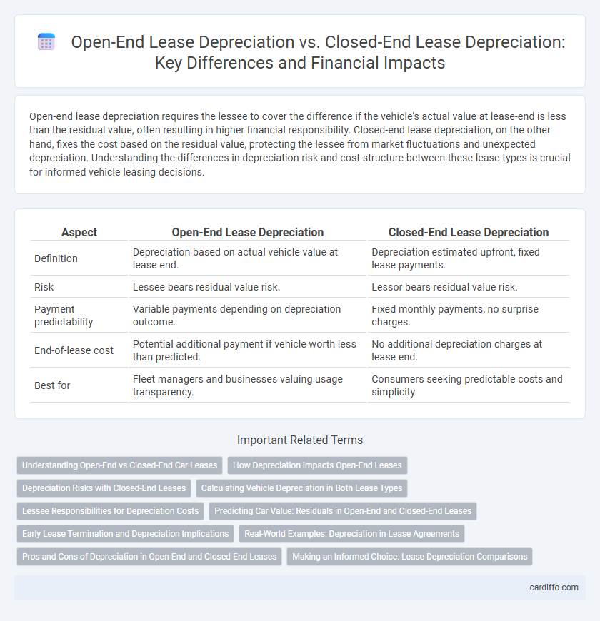 Open-End Lease Depreciation vs. Closed-End Lease Depreciation: Key Differences and Financial Impacts