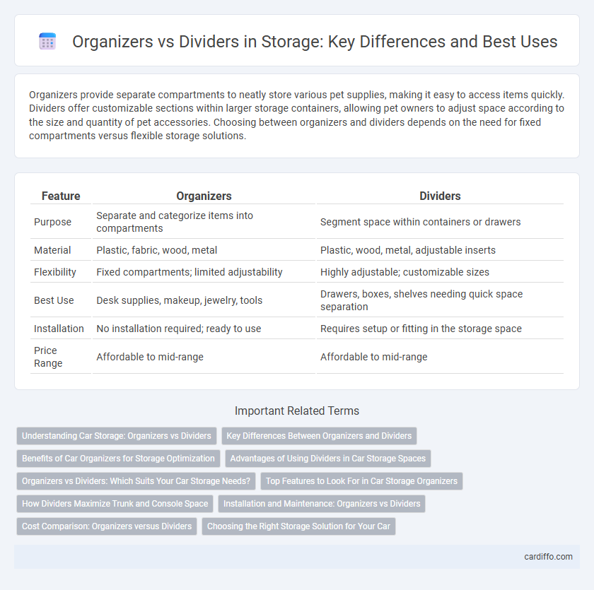 Organizers vs Dividers in Storage: Key Differences and Best Uses