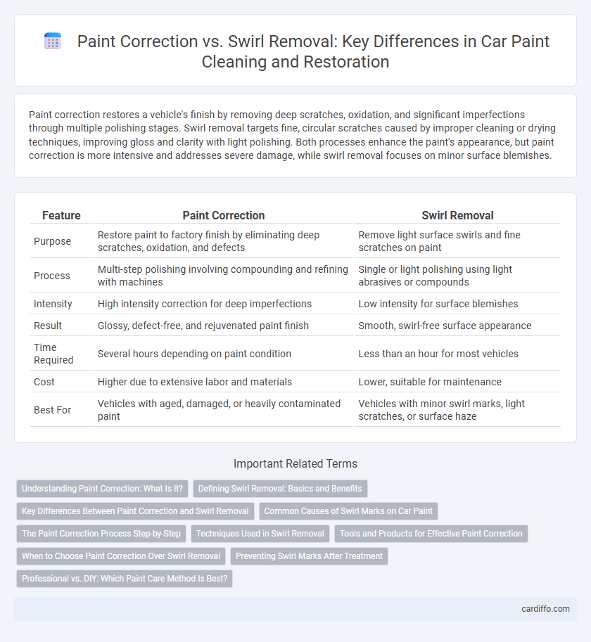 Paint Correction vs. Swirl Removal: Key Differences in Car Paint Cleaning and Restoration