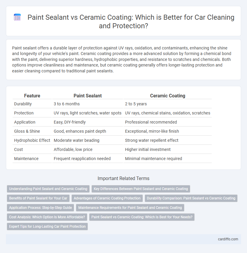Paint Sealant vs Ceramic Coating: Which is Better for Car Cleaning and Protection?