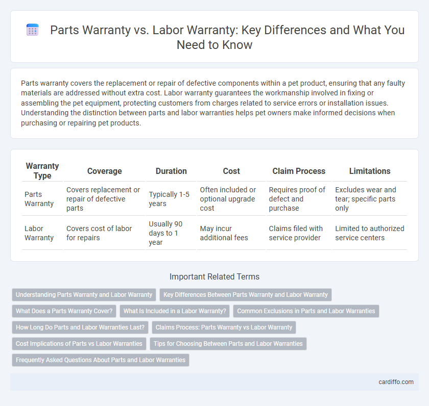 Parts Warranty vs. Labor Warranty: Key Differences and What You Need to Know