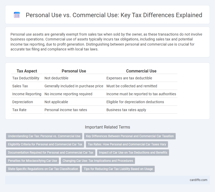 Personal Use vs. Commercial Use: Key Tax Differences Explained