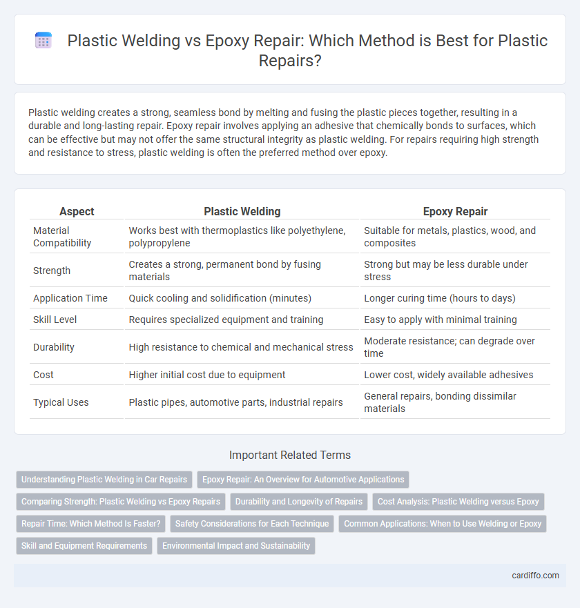 Plastic Welding vs Epoxy Repair: Which Method is Best for Plastic Repairs?