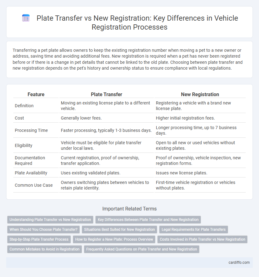 Plate Transfer vs New Registration: Key Differences in Vehicle Registration Processes