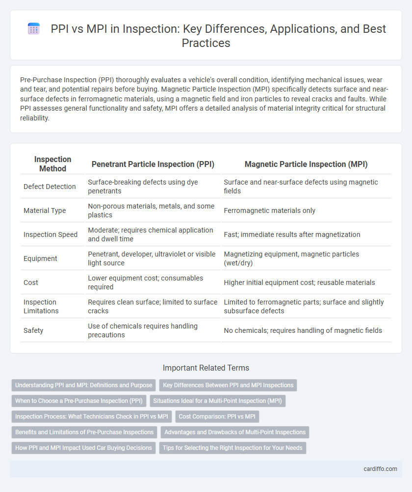PPI vs MPI in Inspection: Key Differences, Applications, and Best Practices
