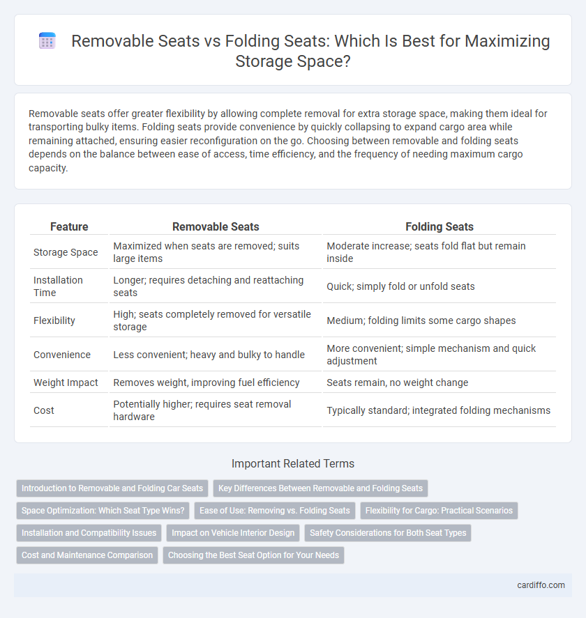 Removable Seats vs Folding Seats: Which Is Best for Maximizing Storage Space?