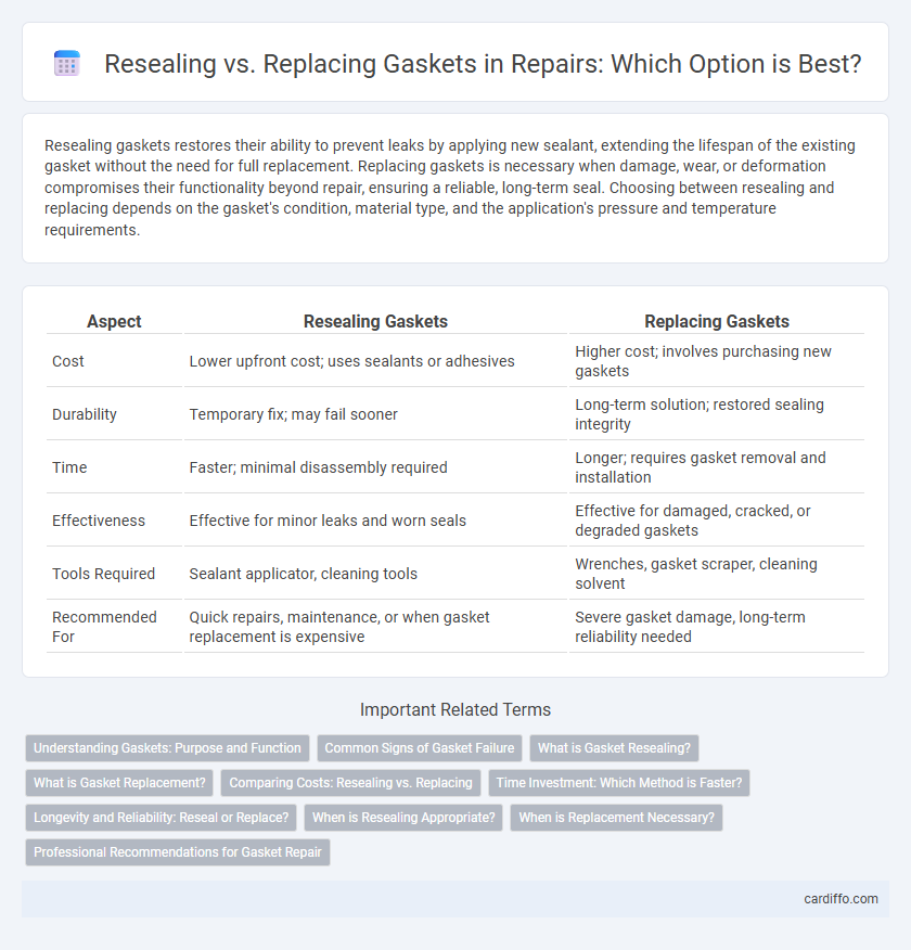 Resealing vs. Replacing Gaskets in Repairs: Which Option is Best?