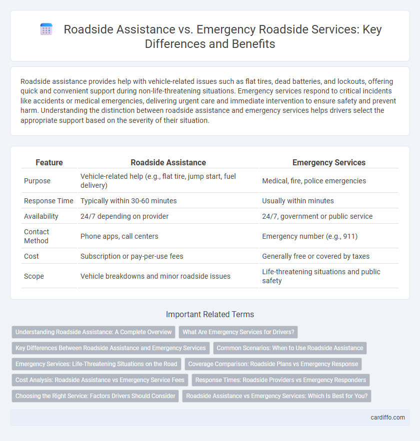 Roadside Assistance vs. Emergency Roadside Services: Key Differences and Benefits