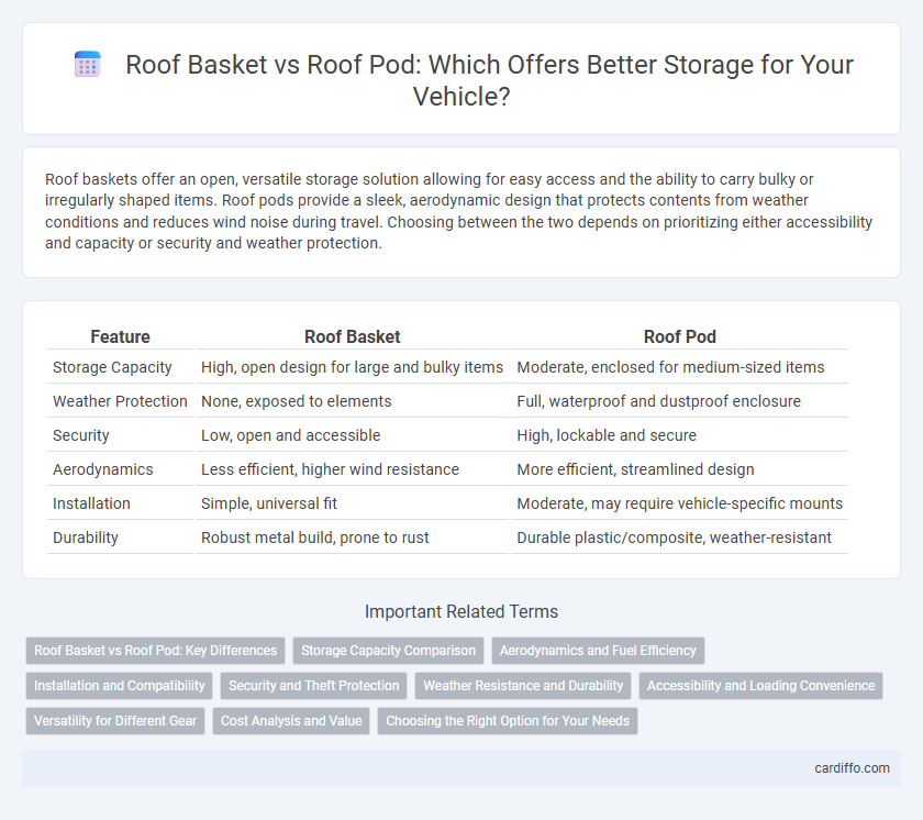 Roof Basket vs Roof Pod: Which Offers Better Storage for Your Vehicle?