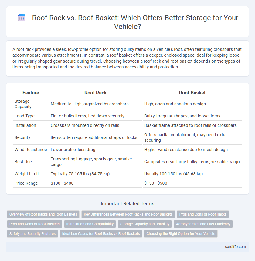 Roof Rack vs. Roof Basket: Which Offers Better Storage for Your Vehicle?