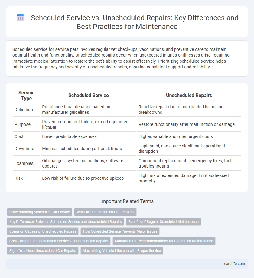 Scheduled Service vs. Unscheduled Repairs: Key Differences and Best Practices for Maintenance