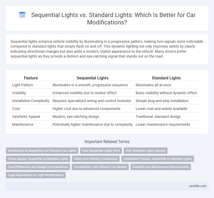 Sequential Lights vs. Standard Lights: Which Is Better for Car Modifications?