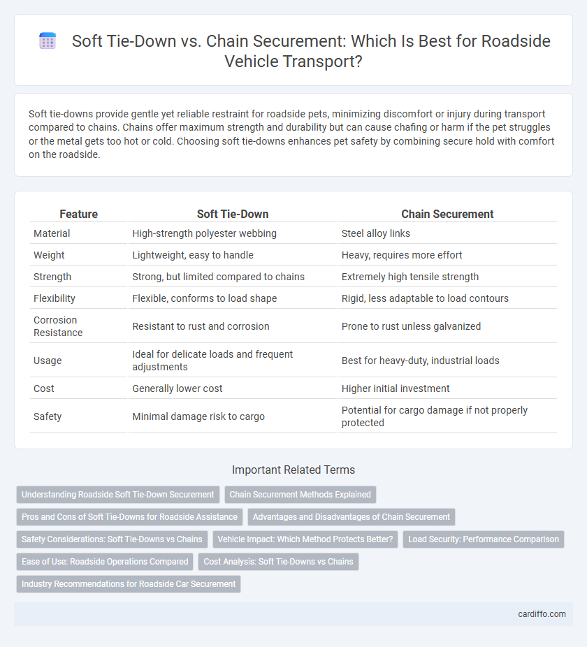 Soft Tie-Down vs. Chain Securement: Which Is Best for Roadside Vehicle Transport?