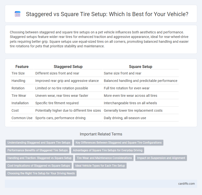 Staggered vs Square Tire Setup: Which Is Best for Your Vehicle?