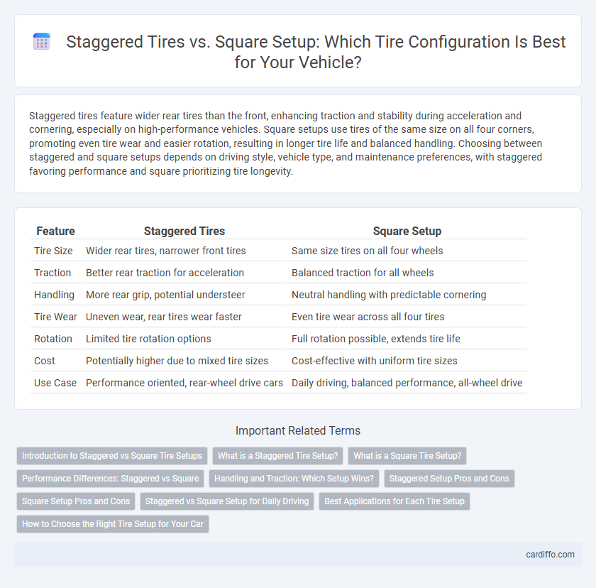 Staggered Tires vs. Square Setup: Which Tire Configuration Is Best for Your Vehicle?