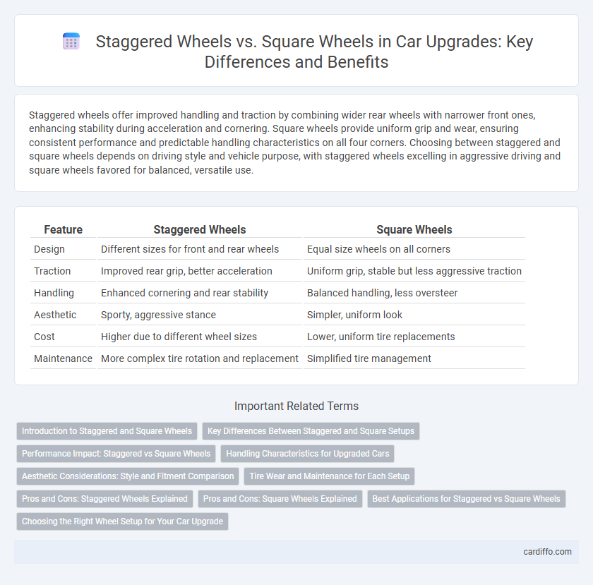 Staggered Wheels vs. Square Wheels in Car Upgrades: Key Differences and Benefits