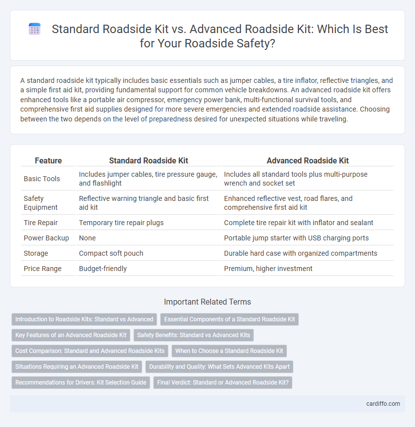 Standard Roadside Kit vs. Advanced Roadside Kit: Which Is Best for Your Roadside Safety?