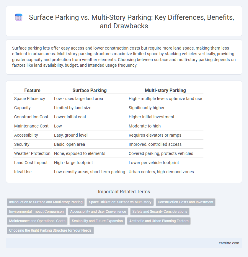 Surface Parking vs. Multi-Story Parking: Key Differences, Benefits, and Drawbacks