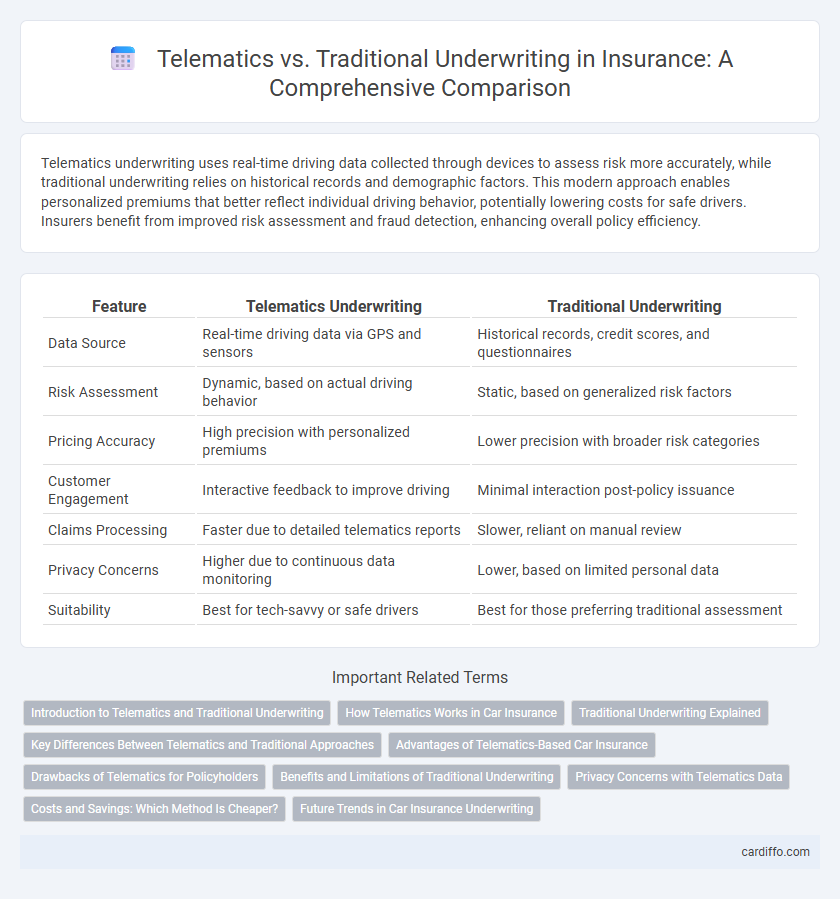 Telematics vs. Traditional Underwriting in Insurance: A Comprehensive Comparison