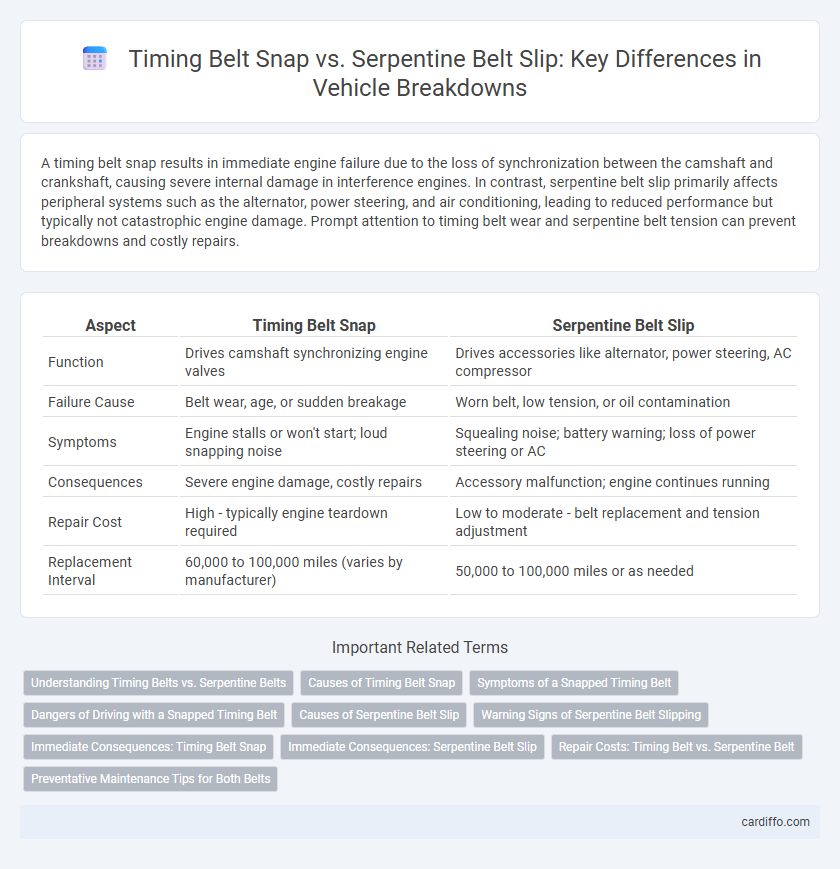 Timing Belt Snap vs. Serpentine Belt Slip: Key Differences in Vehicle Breakdowns