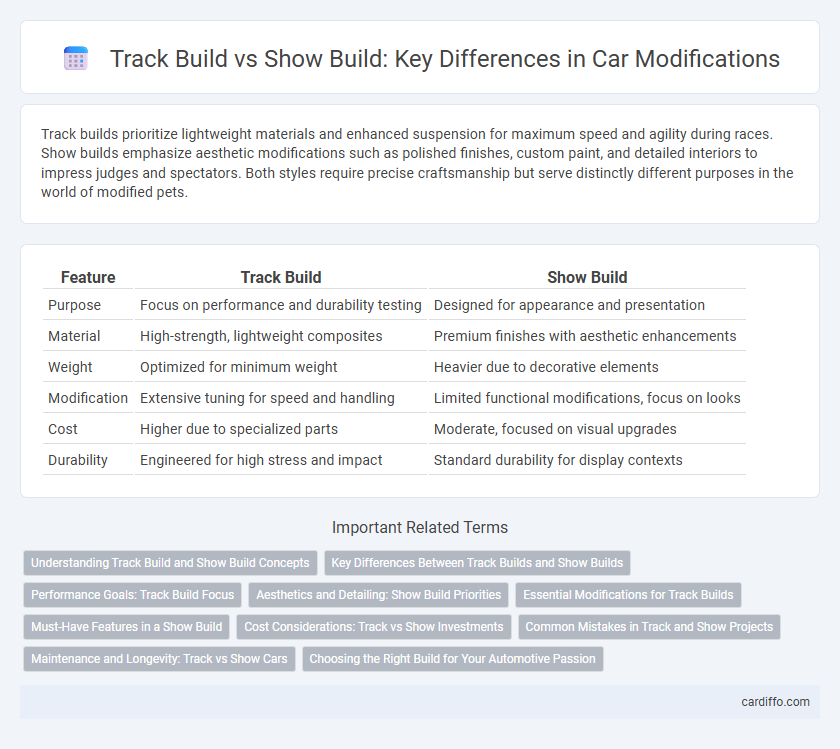 Track Build vs Show Build: Key Differences in Car Modifications