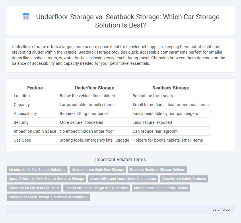 Underfloor Storage vs. Seatback Storage: Which Car Storage Solution Is Best?