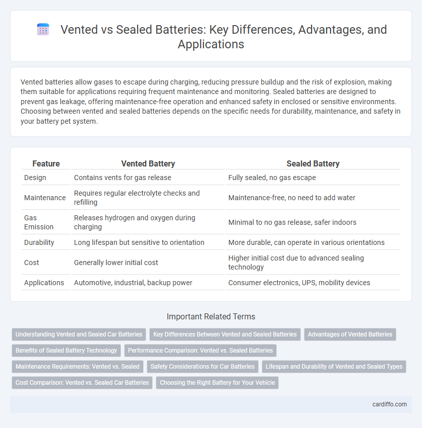 Vented vs Sealed Batteries: Key Differences, Advantages, and Applications