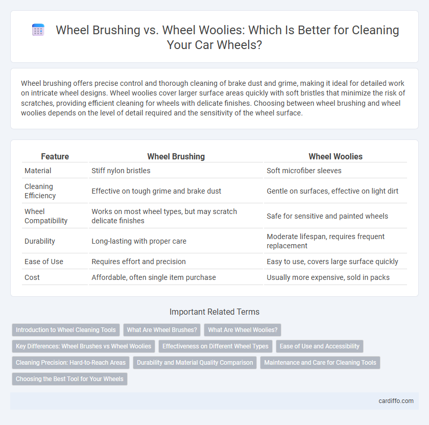 Wheel Brushing vs. Wheel Woolies: Which Is Better for Cleaning Your Car Wheels?