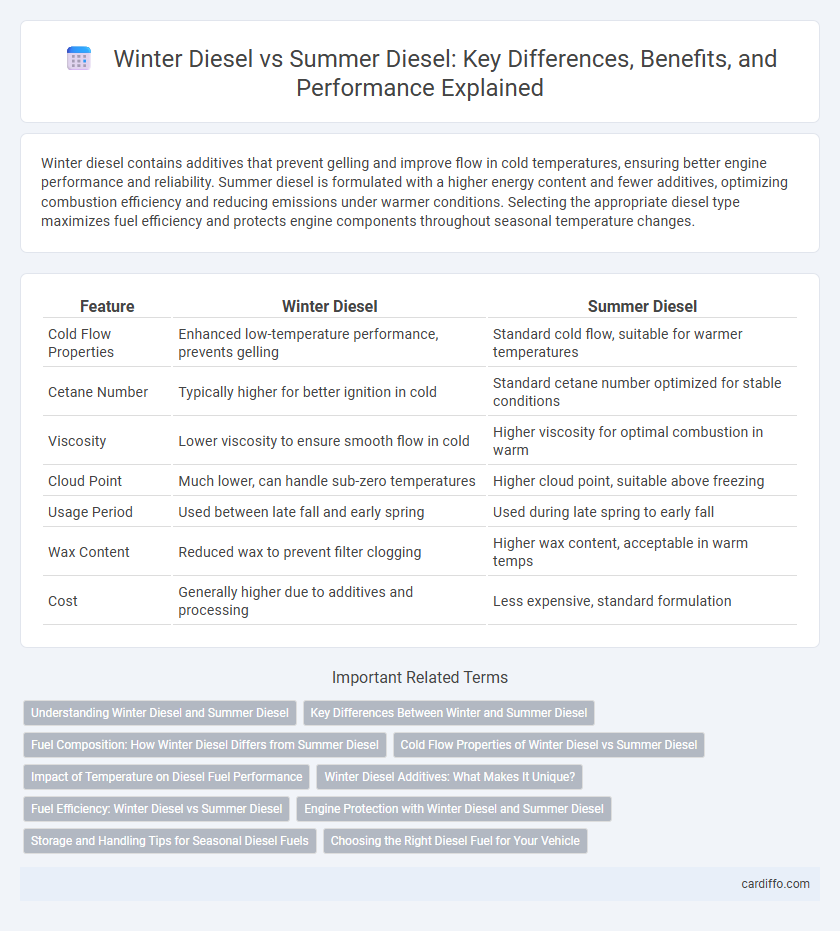 Winter Diesel vs Summer Diesel: Key Differences, Benefits, and Performance Explained