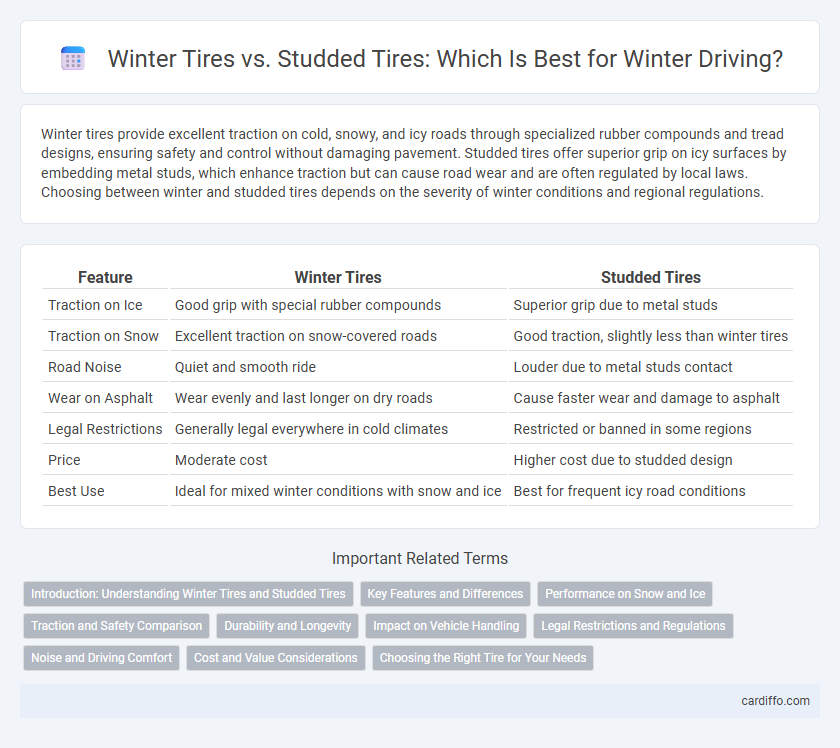 Winter Tires vs. Studded Tires: Which Is Best for Winter Driving?