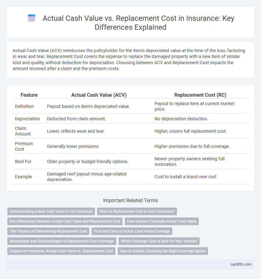 Actual Cash Value vs. Replacement Cost in Insurance: Key Differences Explained