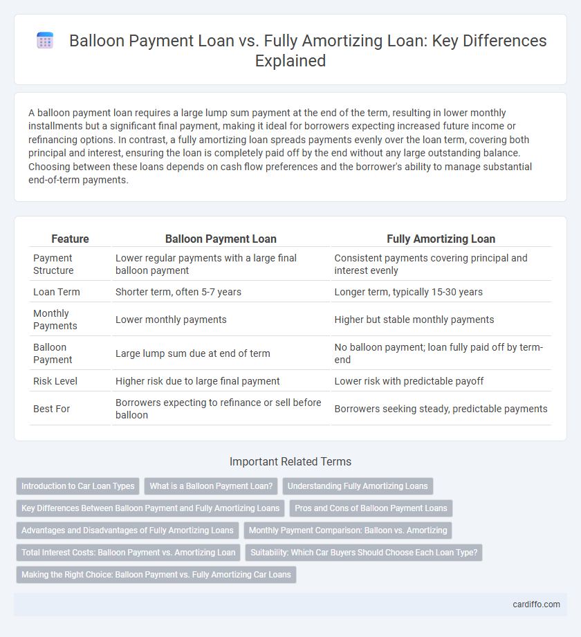 Balloon Payment Loan vs. Fully Amortizing Loan: Key Differences Explained