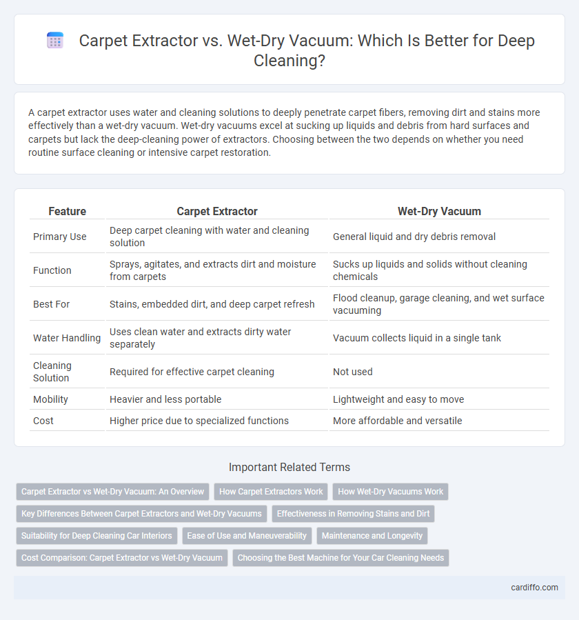 Carpet Extractor vs. Wet-Dry Vacuum: Which Is Better for Deep Cleaning?
