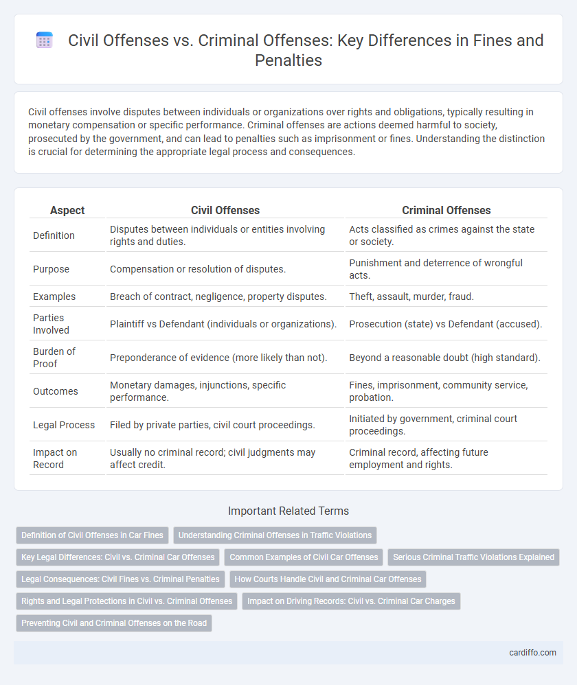 Civil Offenses vs. Criminal Offenses: Key Differences in Fines and Penalties