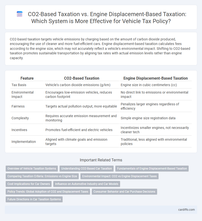 CO2-Based Taxation vs. Engine Displacement-Based Taxation: Which System is More Effective for Vehicle Tax Policy?