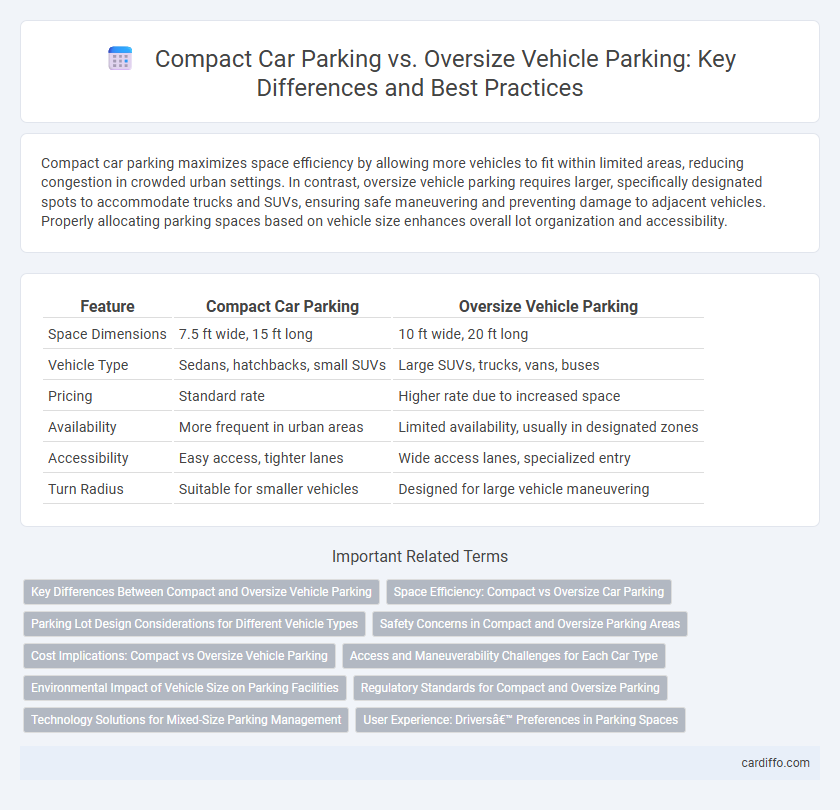 Compact Car Parking vs. Oversize Vehicle Parking: Key Differences and Best Practices