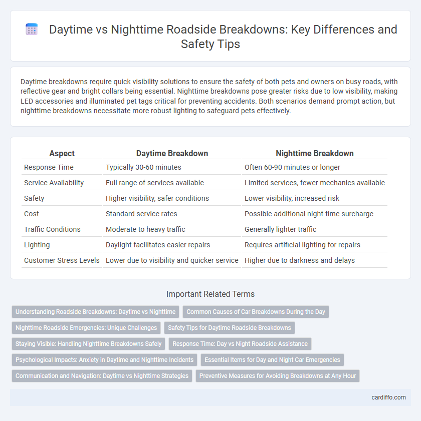 Daytime vs Nighttime Roadside Breakdowns: Key Differences and Safety Tips