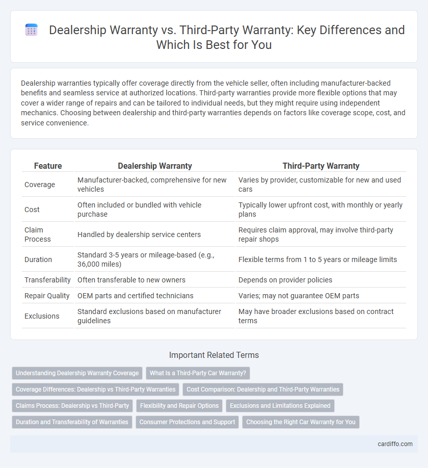 Dealership Warranty vs. Third-Party Warranty: Key Differences and Which Is Best for You