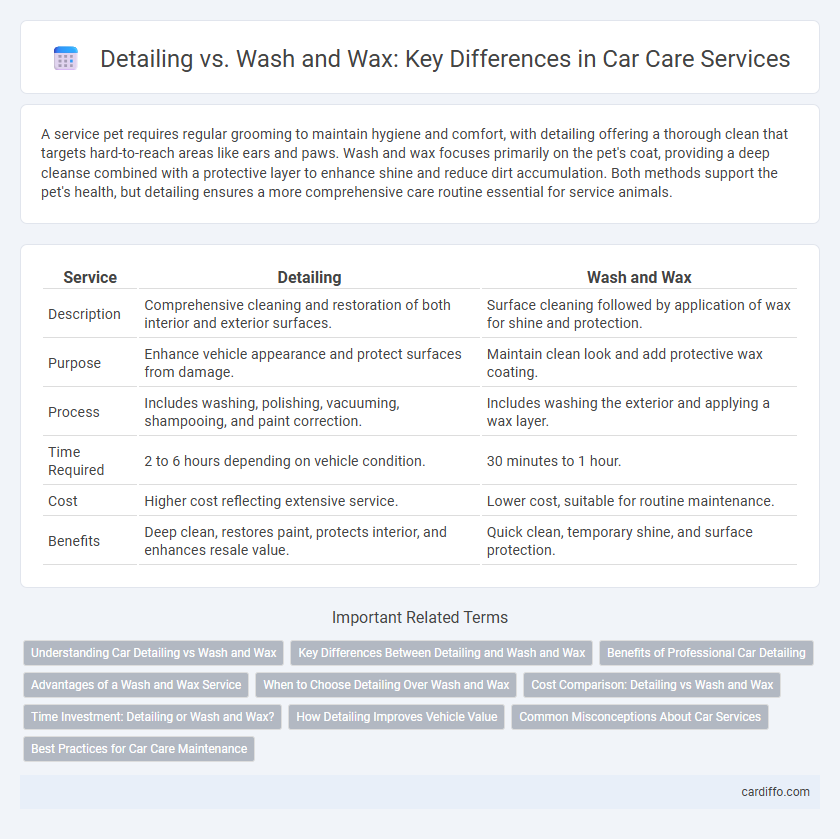 Detailing vs. Wash and Wax: Key Differences in Car Care Services