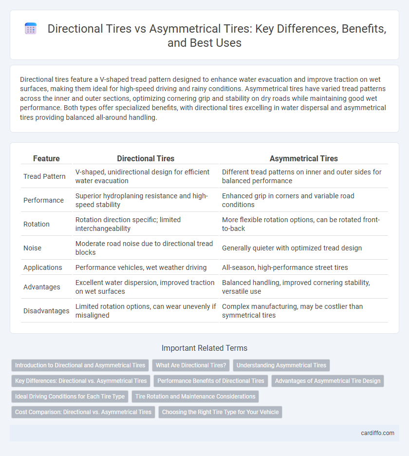 Directional Tires vs Asymmetrical Tires: Key Differences, Benefits, and Best Uses