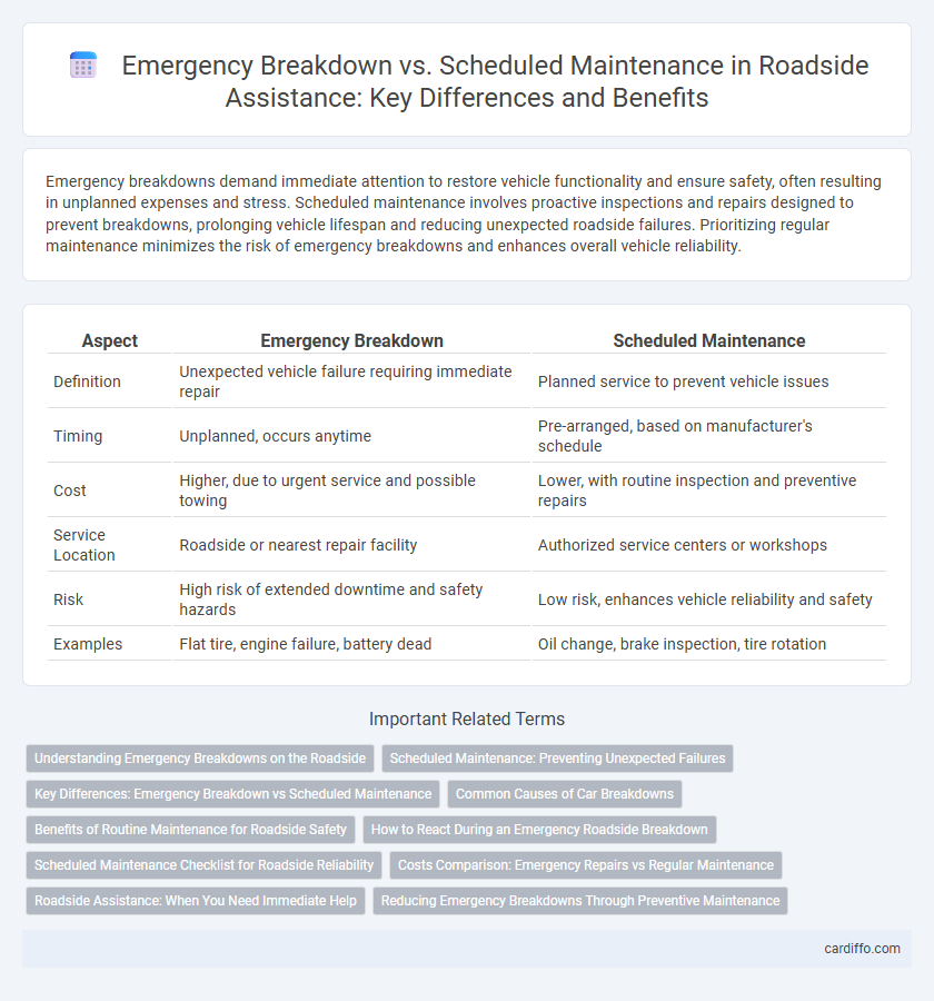 Emergency Breakdown vs. Scheduled Maintenance in Roadside Assistance: Key Differences and Benefits