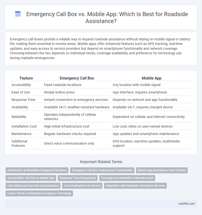 Emergency Call Box vs. Mobile App: Which Is Best for Roadside Assistance?