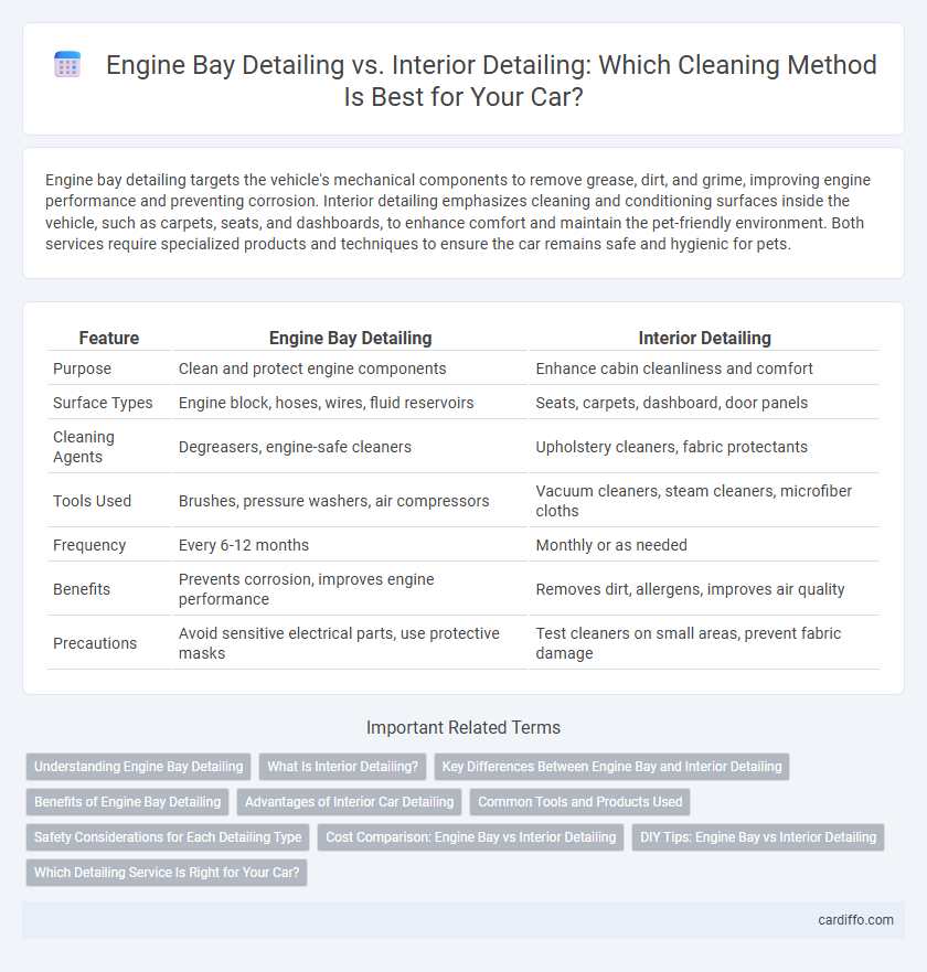 Engine Bay Detailing vs. Interior Detailing: Which Cleaning Method Is Best for Your Car?